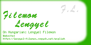 filemon lengyel business card